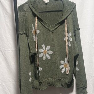 POL Olive Knit Sweater